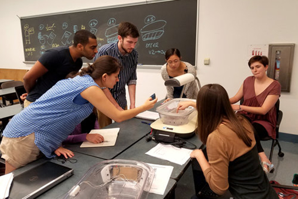 Design team working on the otter prototype